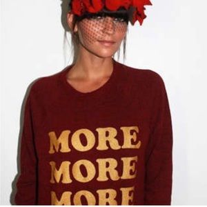 Married to the Mob Crew Fleece Sweatshirt Sz L